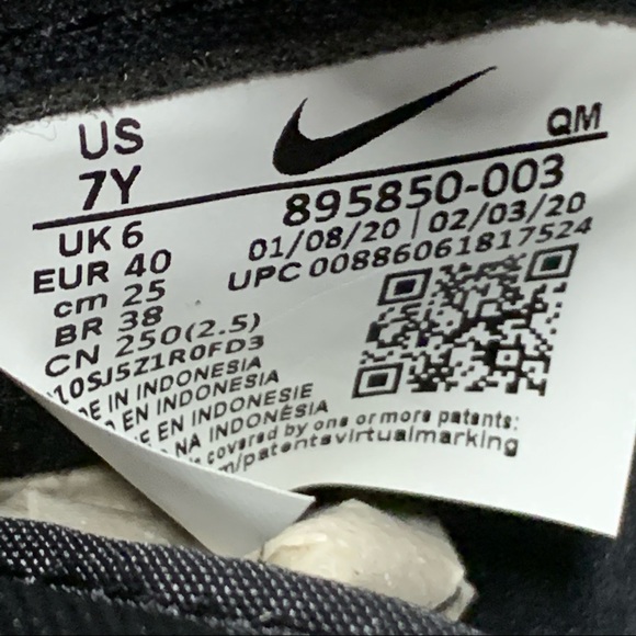 Nike Blazer Mid Black/Summit White Women’s Shoes - Picture 8 of 8